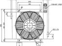 Olajhűtő alumínium 12V, 20-100 liter/perc (300x280x170)