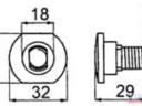 Késtartó csavar M12x29, DN-18 (1410532)