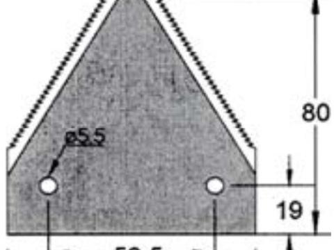 Kaszapenge alternáló 76x80x2,7 alul recézett Kaszapenge alternáló 76x80x2,7 alul recézett