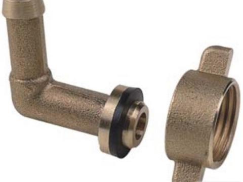 Tömlőcsatlakozás 1/2" - DN13 hajlított réz Tömlőcsatlakozás 1/2" - DN13 hajlított réz