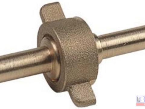 Csőtoldó menetes 10 mm réz Csőtoldó menetes 10 mm réz