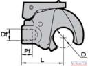 Feszítő lakat felső horog DN-50, M20x1,5