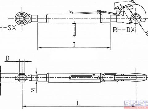 Feszítő lakat 3.pont kpl. 50x690-990 Horgos