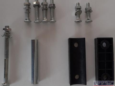 Kertészeti talicska kerék tengely