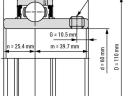 YAR 212 (60x110x27/65,1) INA csapágy