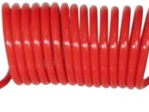 Levegőcső 5m, piros, M16x1,5/M22x1,5