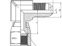 Könyök 3/4" KB AGJ-12 UNF