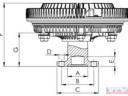 John Deere viszkókuplung (AL155873)