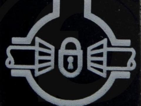 Billenő kapcsoló szimbólum gomb (differenciálzár)