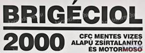 Motorblokk lemosó Brigéciol D 2000, 20 liter 