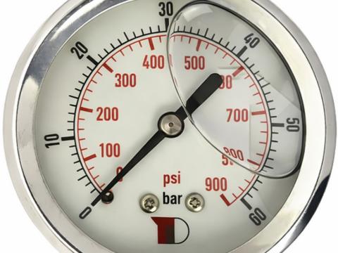 Manométer (0-250 bar) hátsó 1/4" kivezetéssel Manométer (0-250 bar) hátsó 1/4" kivezetéssel