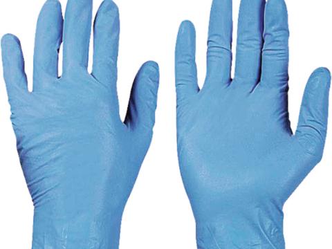 Egyszer használatos kesztyű kék Nitril 100 db Egyszer használatos kesztyű kék Nitril 100 db