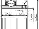 YAR 204 (20x47x17/31) FAG csapágy