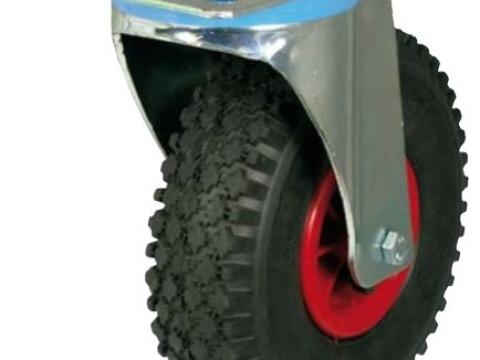 Pneumatikus kerék, forgó, műanyag keréktárcsával Pneumatikus kerék, forgó, műanyag keréktárcsával
