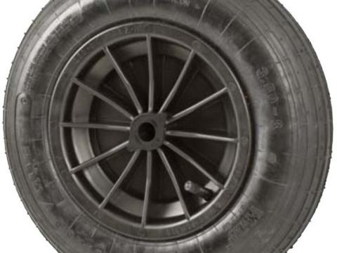 Pneumatikus kerék, műanyag keréktárcsával 4.00x8" DN-20 Pneumatikus kerék, műanyag keréktárcsával 4.00x8" DN-20