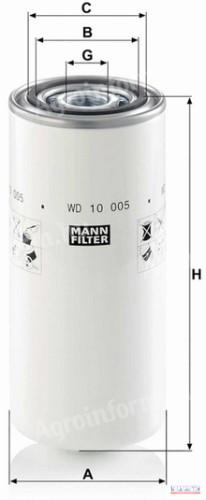 Hidraulikaszűrő WH-10005 MANN FILTER