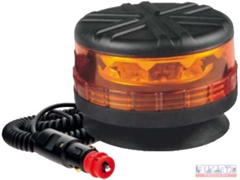 Villogó sárga 12V/24V mágneses 8 LED/9W Villogó sárga 12V/24V mágneses 8 LED/9W