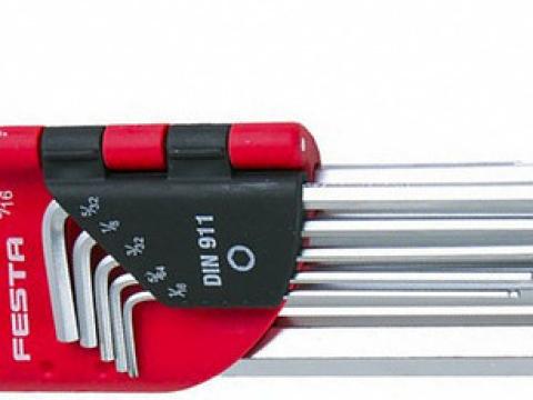 Imbuszkulcs készlet colos 9 részes Festa