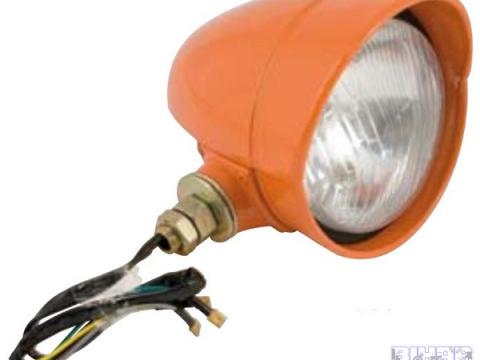 Fényszóró oldalsó felfogatással D=130mm narancssárga (bal oldali)