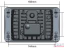 Fényszóró beépíthető 168x107x82 LED-es