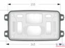 Fényszóró beépíthető 155x 92x82 LED-es oldalsó felfogatással