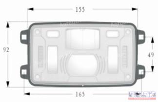 Fényszóró beépíthető 155x 92x82 LED-es oldalsó felfogatással