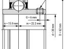 YAR 206 (30x62x19/38) FAG csapágy