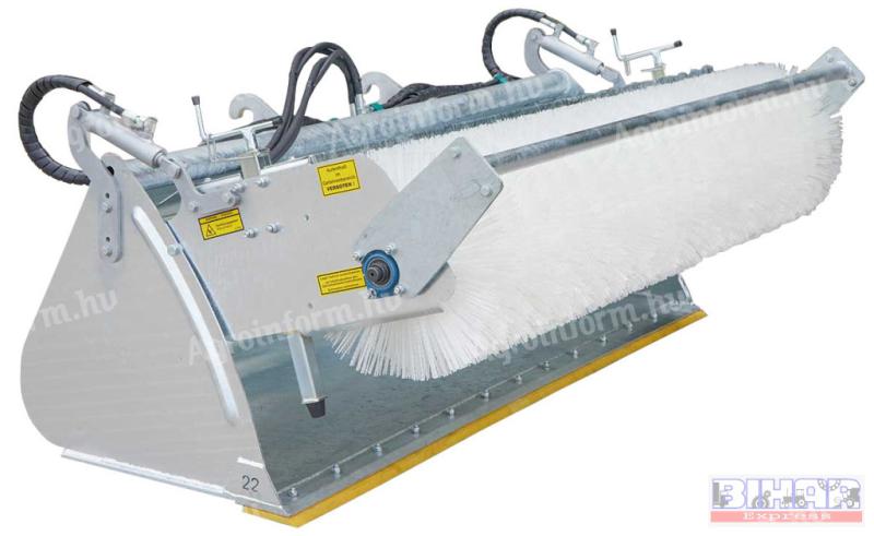 Seprőgép 2800mm kanalas Power Pro balodali oldalkefével, poliuretán kopóéllel Fliegl