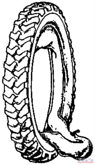 Gumiköpeny 4.50-19 (tömlővel)