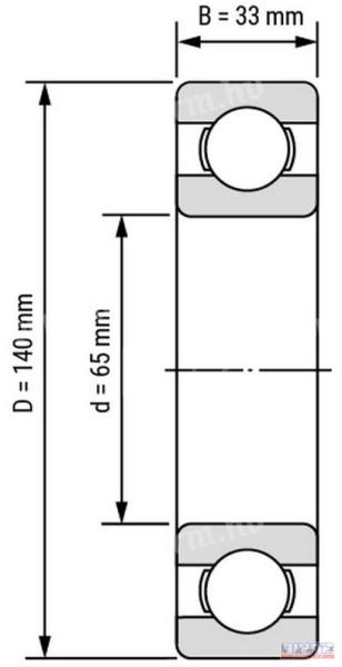 6313 2RS (65x140x33) csapágy