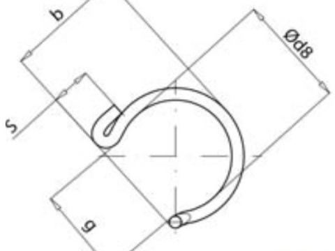 Fandy csukló (M 6) rögzítő rugó Fandy csukló (M 6) rögzítő rugó