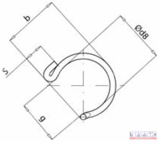 Fandy csukló (M 8) rögzítő rugó