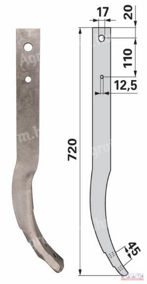 Gruber kapaszár 60x25x720