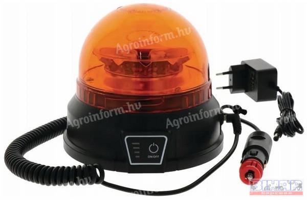 Villogó sárga mágnestalpas, vezeték nélküli