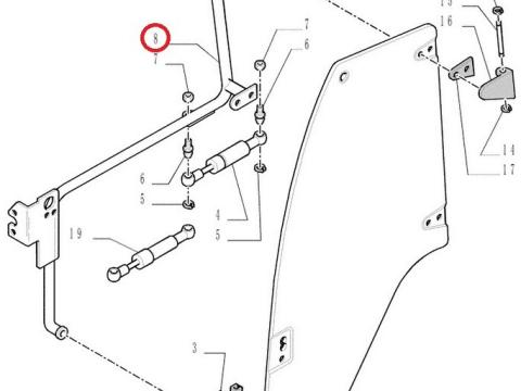 CNH ajtó tartó konzol CNH ajtó tartó konzol