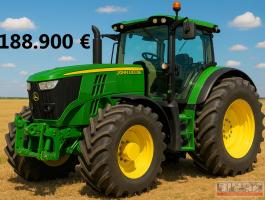 John Deere 6M250 használt bemutató traktor