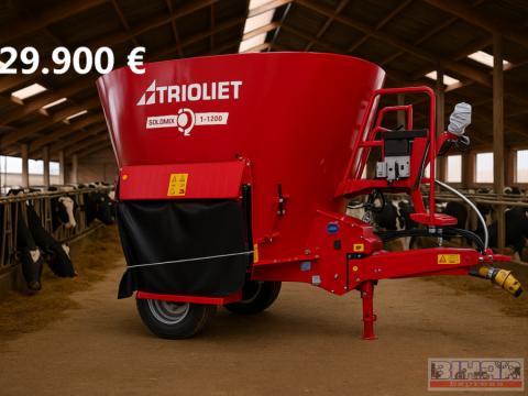 Trioliet Solomix 1-1200 ZK bemutató takarmány keverő és kiosztó kocsi