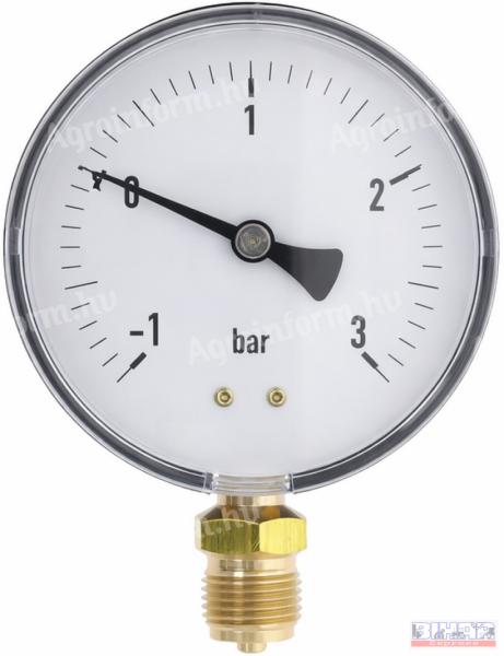 Manométer (-1/+3 bar) 1/2&amp;#34; DN-100
