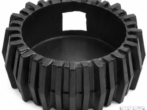 Manométer gumi védőburkolat, alsó csatlakozású (DN-63) fekete