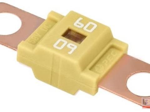 Biztosíték TESLA MIDI lemezes 60A 