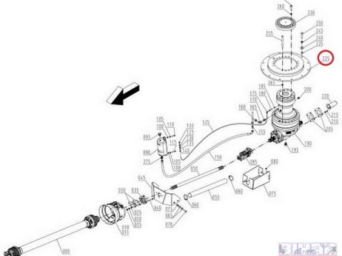 Strautmann hajtómű tartólemez