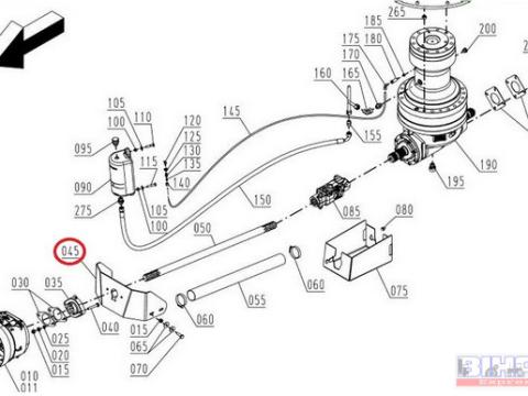 Strautmann kardántengely tartólemez