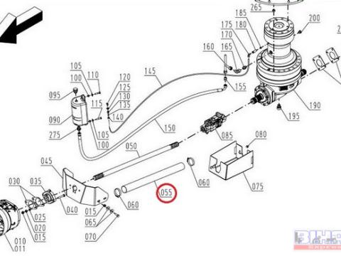 Strautmann kardántengely műanyag védőcső