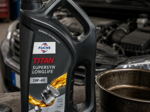 FUCHS Titan Supersyn Longlife motorolaj 5W-40; 4 liter