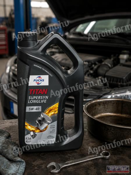 FUCHS Titan Supersyn Longlife motorolaj 5W-40; 4 liter