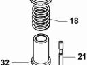 Kohler (Lombardini) motor szelepvezető cső tömítés
