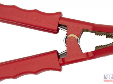 Akkucsipesz 600A hajlított piros