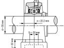 Csapágyház + csapágy UCP-211 (SY-511+YAR-211)