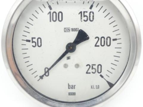 Manométer (0-100 bar) 1/2" DN-100