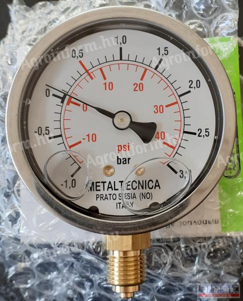 Manométer (-1/+3 bar) 1/4&amp;#34; DN-60